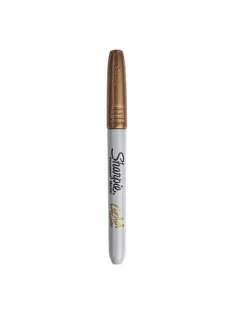   SHARPIE Alkoholos marker, 1,4 mm, kúpos, SHARPIE "Metallic", arany