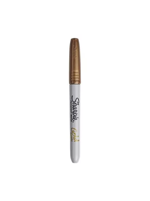 SHARPIE Alkoholos marker, 1,4 mm, kúpos, SHARPIE "Metallic", arany
