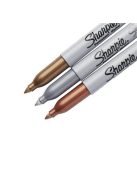 SHARPIE Alkoholos marker készlet, 1,4 mm, kúpos, SHARPIE "Metallic", 3 különböző szín