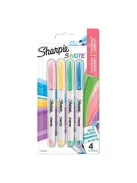 SHARPIE Filctoll készlet, vágott,  SHARPIE "S-Note", 4 különböző szín