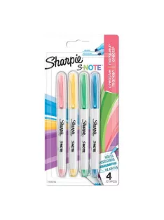   SHARPIE Filctoll készlet, vágott,  SHARPIE "S-Note", 4 különböző szín