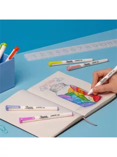   SHARPIE Filctoll készlet, vágott,  SHARPIE "S-Note", 4 különböző szín