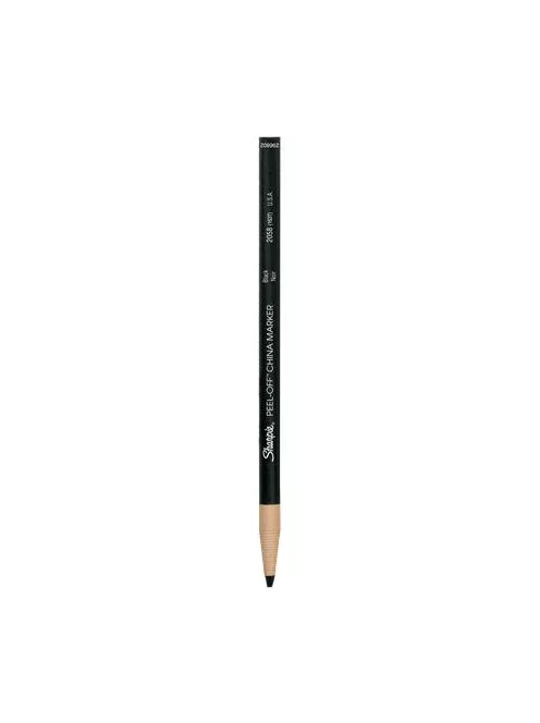 SHARPIE Jelölőceruza, 2,0 mm, SHARPIE "Peel-Off China marker", fekete
