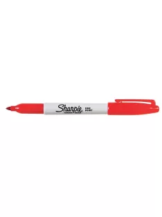   SHARPIE Alkoholos marker, 1 mm, kúpos, SHARPIE "Fine Point", piros