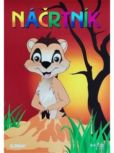 STEPA Vázlatfüzet, A4,  80 g, 20 lap, STEPA, fehér