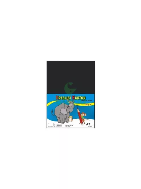 STEPA Rajzlap, A3, 180g, 50 lap, STEPA, fekete