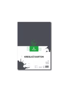 STEPA Rajzlap, A4, 180g, 50 lap, STEPA, fekete