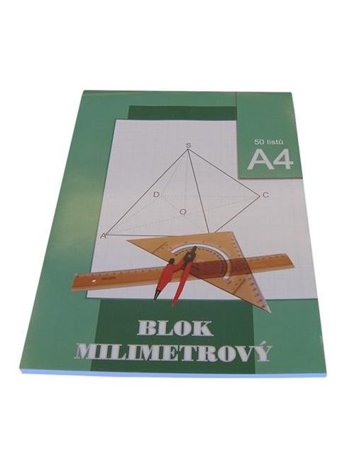 STEPA Milliméter papír, A4, 50 lap, STEPA