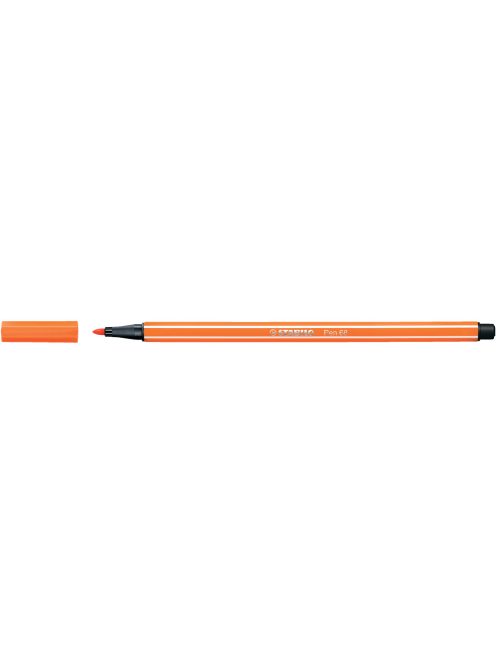 Rostirón, filctoll 1mm, M STABILO Pen 68 halvány narancssárga