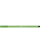 Rostirón, filctoll 1mm, M STABILO Pen 68 világoszöld