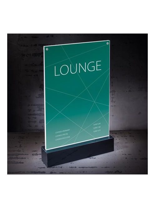 SIGEL Laptartó, "T", A4, LED fénnyel, SIGEL