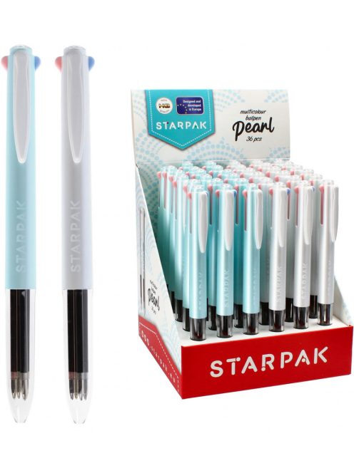 Golyóstoll, 3 színű, Starpak Pearl