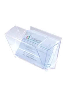   SIGEL Névjegytartó doboz, műanyag, 100 db-os, SIGEL, víztiszta