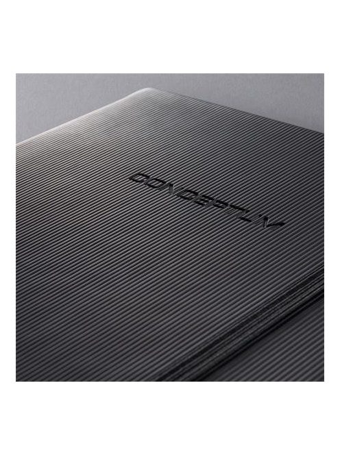 SIGEL Jegyzetfüzet, exkluzív, A5, kockás, 97 lap, keményfedeles, SIGEL "Conceptum", fekete