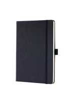 SIGEL Jegyzetfüzet, exkluzív, A5, kockás, 97 lap, keményfedeles, SIGEL "Conceptum", fekete