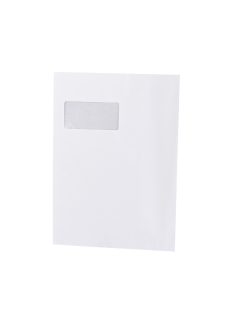   Boríték TC/4 szilikonos bélésnyomott bal ablak 50x100 ablak bal oldalról 20mm felülről 52mm Bluering® fehér