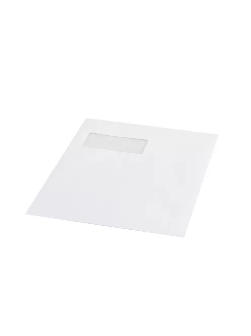 Boríték TC/4 szilikonos bélésnyomott bal ablak 55x90 ablak oldalról 20mm felülről 57mm Bluering® fehér