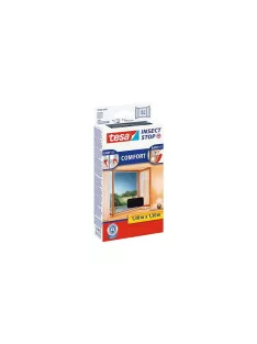   TESA Szúnyogháló, ablakra, tépőzáras, 1,3 x 1,3 m,  TESA® "Comfort", fekete