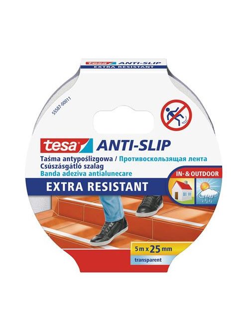 TESA Csúszásgátló szalag, 25 mm x 5 m, TESA "Anti-slip", átlátszó