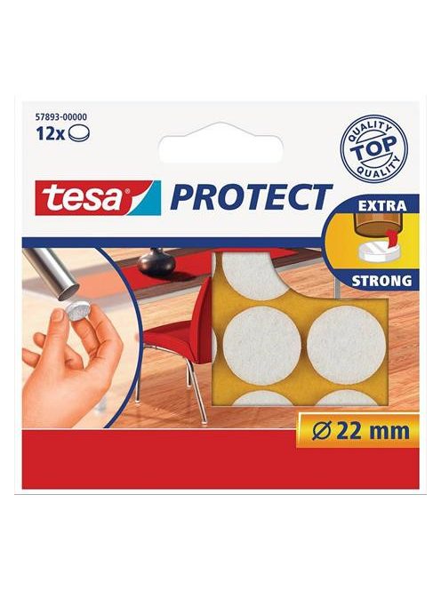 TESA Filckorong, karcolásgátló, 22 mm, TESA "Protect", fehér
