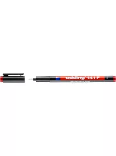   EDDING Alkoholos marker, OHP, 0,6 mm, EDDING "141 F", piros