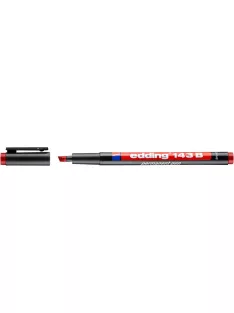   EDDING Alkoholos marker, OHP, 1 mm, EDDING "143 B", piros