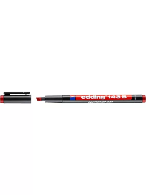 EDDING Alkoholos marker, OHP, 1 mm, EDDING "143 B", piros