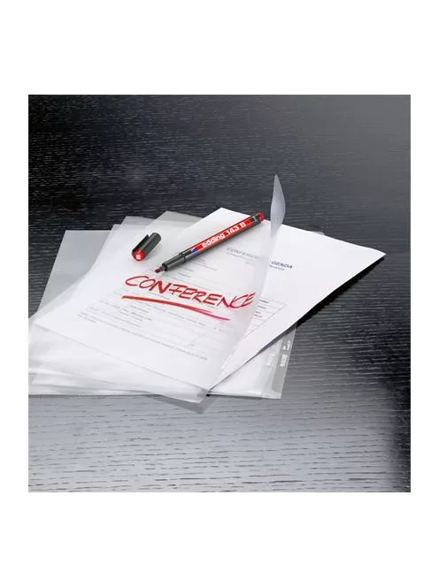 EDDING Alkoholos marker, OHP, 1 mm, EDDING "143 B", piros