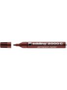 EDDING Alkoholos marker, 1,5-3 mm, kúpos, EDDING "2000", barna