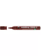 EDDING Alkoholos marker, 1,5-3 mm, kúpos, EDDING "2000", barna