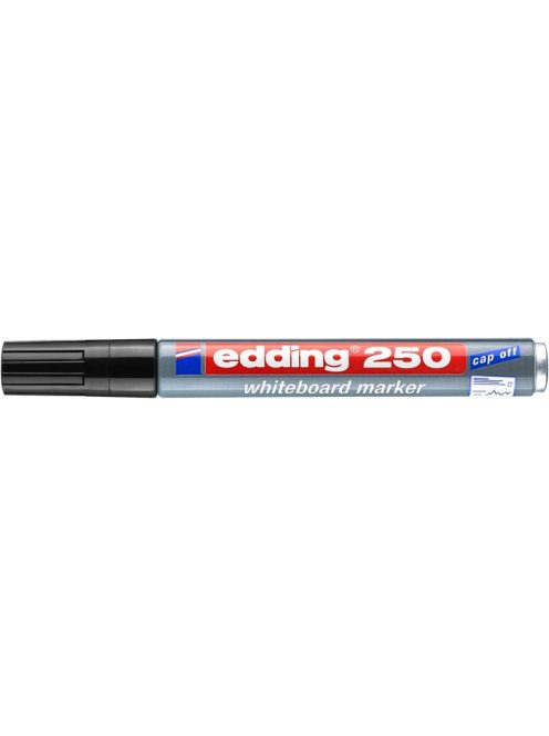 EDDING Tábla- és flipchart marker, 1-3 mm, kúpos, EDDING "250", fekete