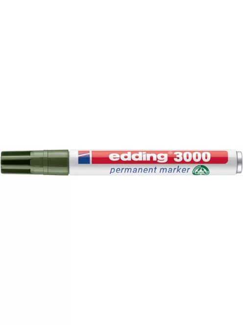 EDDING Alkoholos marker, 1,5-3 mm, kúpos, EDDING "3000", olívazöld