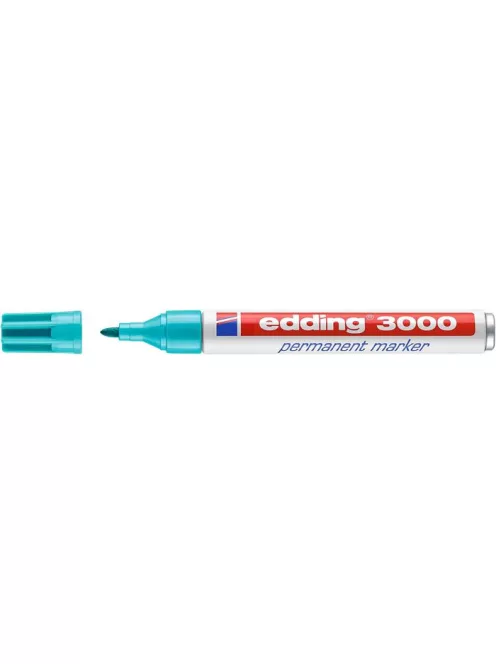 EDDING Alkoholos marker, 1,5-3 mm, kúpos, EDDING "3000", türkíz