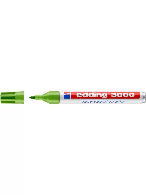 EDDING Alkoholos marker, 1,5-3 mm, kúpos, EDDING "3000", világoszöld
