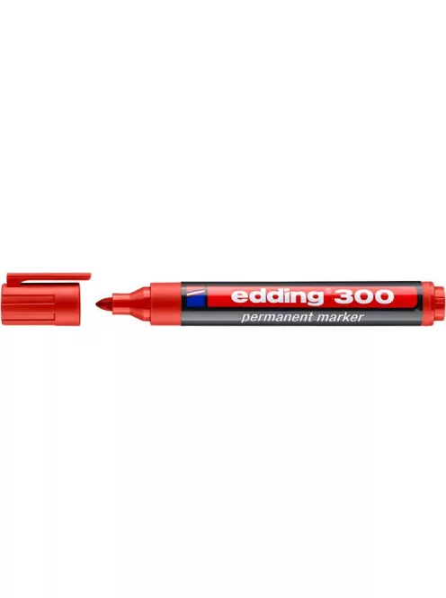 EDDING Alkoholos marker, 1,5-3 mm, kúpos, EDDING "300", piros
