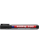 EDDING Alkoholos marker, 1-5 mm, vágott, EDDING "330", fekete