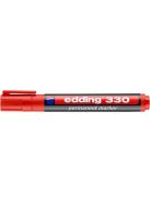 EDDING Alkoholos marker, 1-5 mm, vágott, EDDING "330", piros