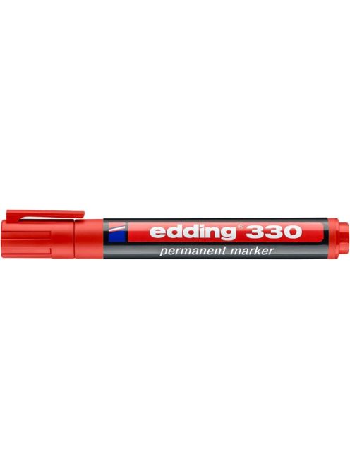 EDDING Alkoholos marker, 1-5 mm, vágott, EDDING "330", piros