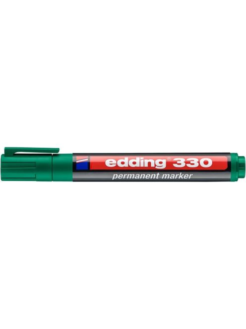 EDDING Alkoholos marker, 1-5 mm, vágott, EDDING "330", zöld