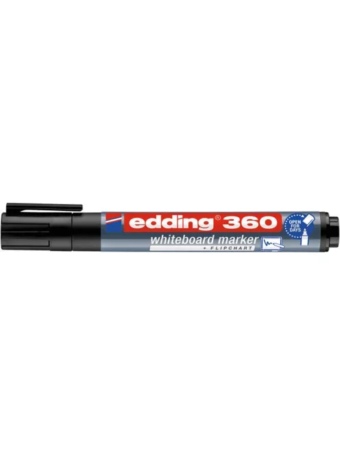 EDDING Tábla- és flipchart marker, 1,5-3 mm, kúpos, EDDING "360", fekete