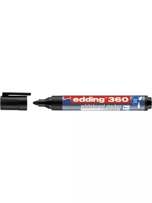 EDDING Tábla- és flipchart marker, 1,5-3 mm, kúpos, EDDING "360", fekete