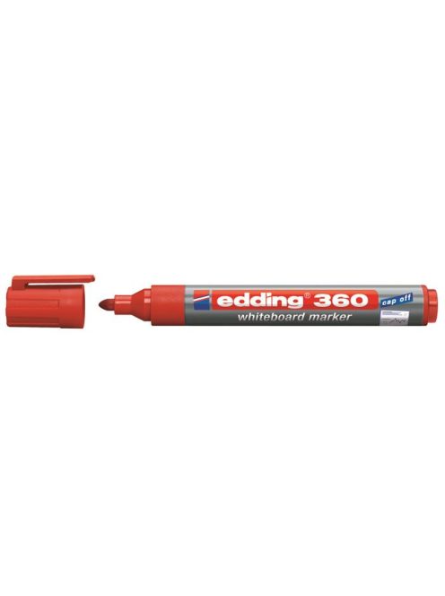 EDDING Tábla- és flipchart marker, 1,5-3 mm, kúpos, EDDING "360", piros