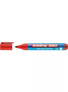   EDDING Flipchart marker, 1,5-3 mm, kúpos, EDDING "380", piros