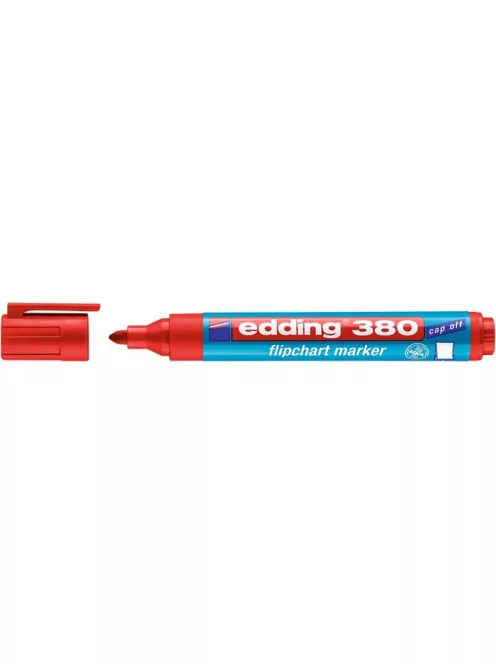 EDDING Flipchart marker, 1,5-3 mm, kúpos, EDDING "380", piros