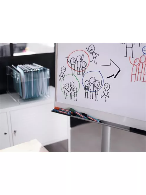 EDDING Flipchart marker készlet, 1,5-3 mm, kúpos, EDDING "380", 4 különböző szín