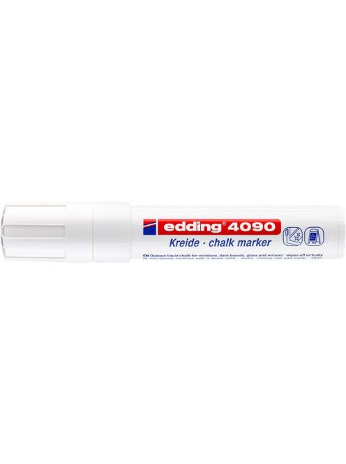 EDDING Krétamarker, 4-15 mm, vágott, EDDING "4090", fehér