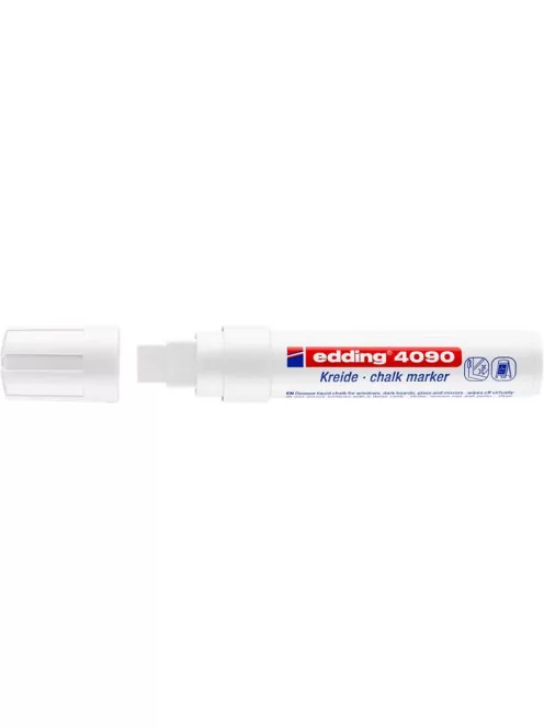 EDDING Krétamarker, 4-15 mm, vágott, EDDING "4090", fehér