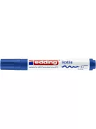 EDDING Textilmarker, 2-3 mm, kúpos, EDDING "4500", kék
