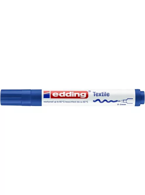 EDDING Textilmarker, 2-3 mm, kúpos, EDDING "4500", kék