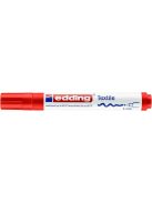 EDDING Textilmarker, 2-3 mm, kúpos, EDDING "4500", piros